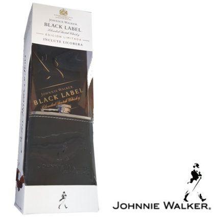 Johnnie Walker Etiqueta Negra con Licorera Regalo 