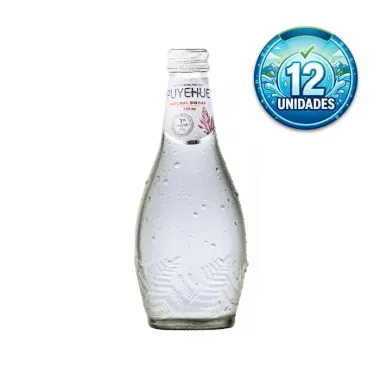 Agua Mineral Puyehue sin gas vidrio 330cc (pack 12 unidades)