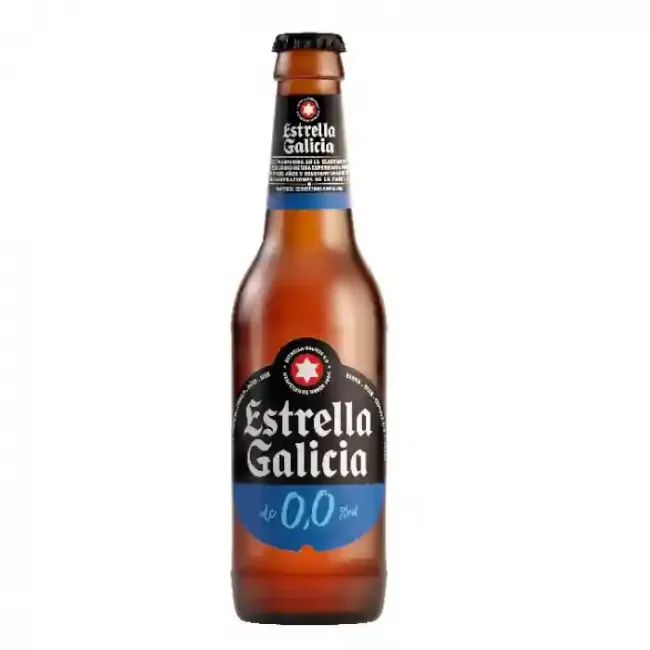 cerveza Estrella Galicia botellín 330cc 0,0% Sin Alcohol