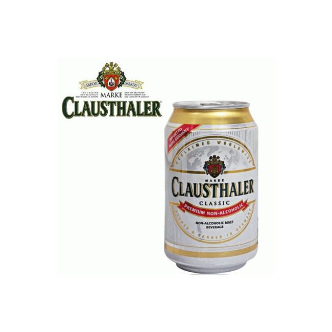 Cerveza Clausthaler Sin Alcohol en lata 330cc