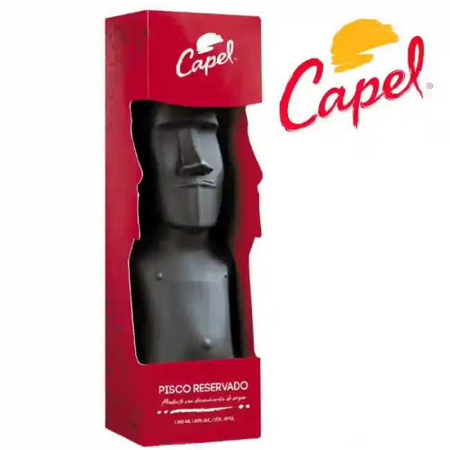 Pisco Capel Moai Reservado con Estuche