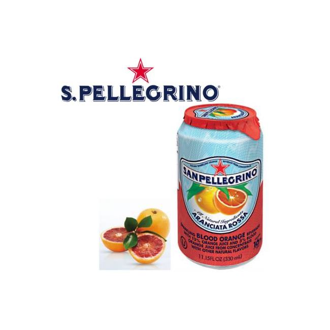 San Pellegrino aranciata rossa lata 330cc