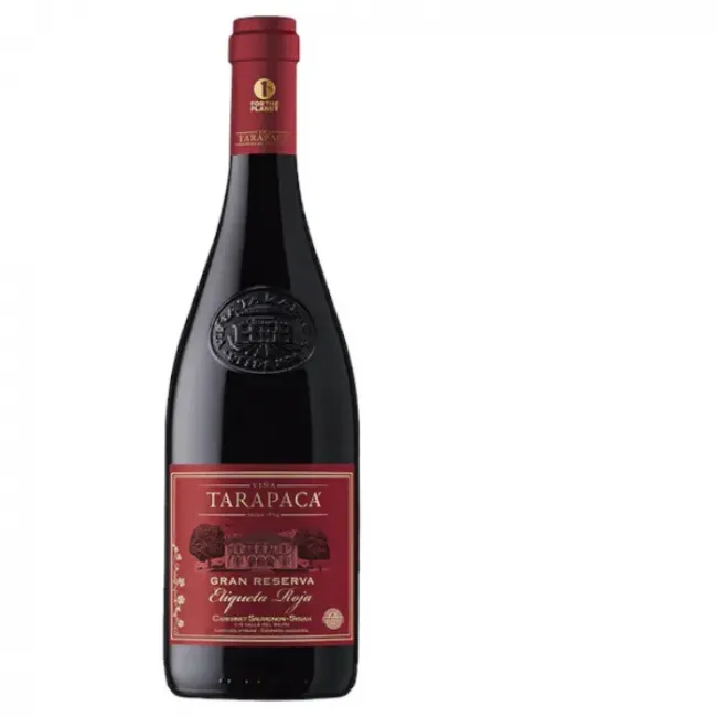 vino Tarapacá gran reserva etiqueta roja
